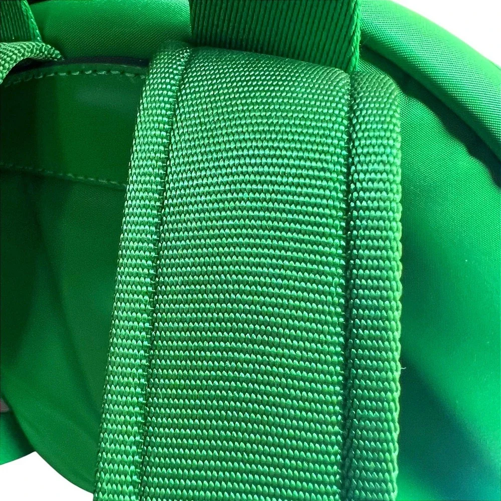 Kate Spade New York Green Nylon‎ Mini Backpack Silver Hardware K4650